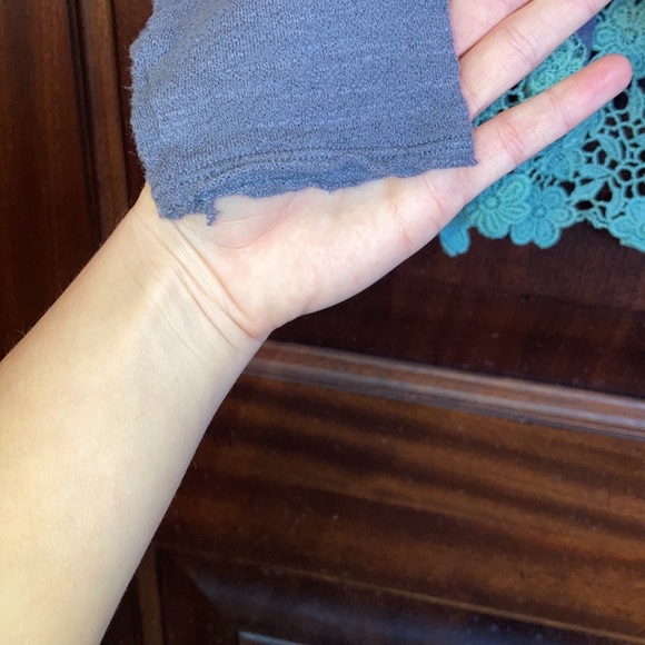 Free People top lace back long sleeve - Picture 7 of 12